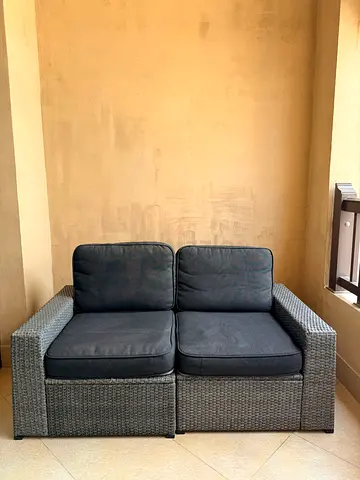 2-Seater Outdoor Couch With Storage