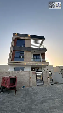 Luxury 7 Master Bedroom Villa with Roof Pergola | Stone Facade | Spacious Layout | Prime Asphalt Road Location