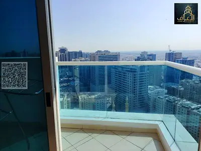 شقة غرفتين وصالة للبيع بإطلالة علي المدينه عجمان