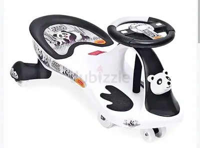 Kids panda gyro swing car