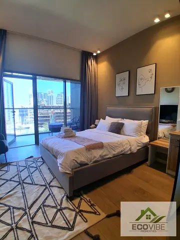 Furnished Studio | Park View Tower | Balcony & City Views