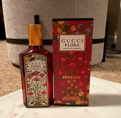 Gucci Flora Gorgeous Gardenia Intense, a fragrance used once, is a 100 ml bottle.