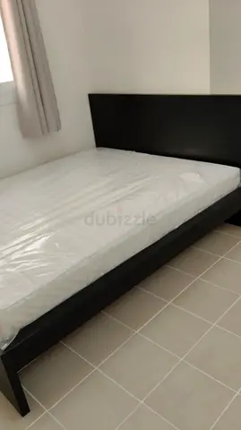 Ikea Malm black bed frame with mattress - super condition