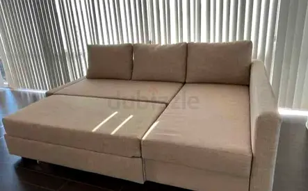 Ikea L shape sofa store cum bed and you can fix