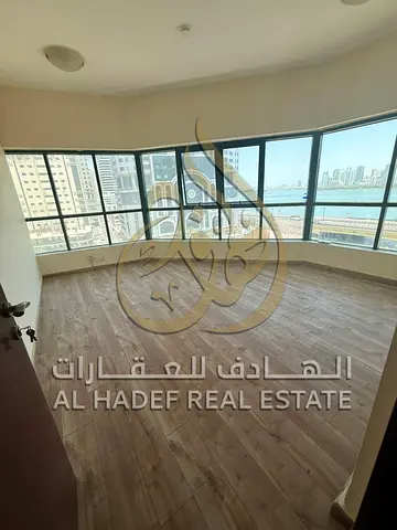 🔥 Special Annual Rental Offer in Al Qasba – Sharjah 🔥 🏡 Luxurious 3-Bedroom Apartment with Living Room 🌊 Breathtaking Sea Views from Every Angle
