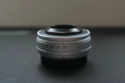 Fujifilm 23mm f2.8 Pancake lens Silver