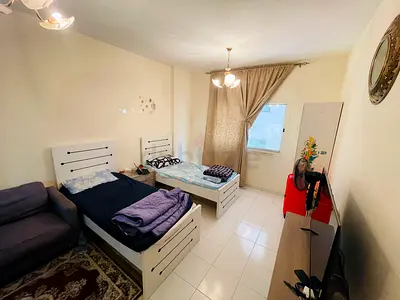 Male executive bedspace available for one person only in studio aprt near Al Nahda metro station