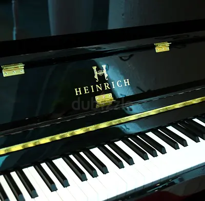 Heinrich HU-110 Upright Piano - Black