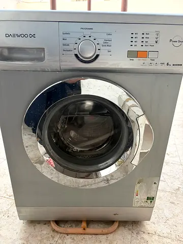 Daewoo Front Load Washing Machine - Silver, Used