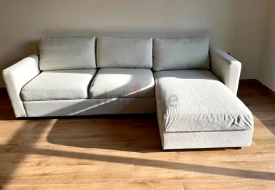 Perfect condition Ikea vimle lshape sofa bed with storage beige color