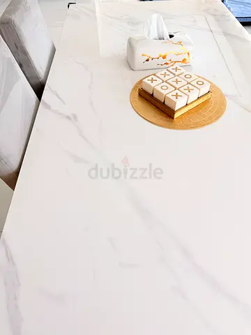 Marble Dining Table with Chairs