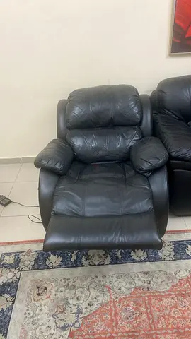 Recliner Chair Home Centre Leather Recliner Chair – Black
