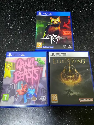 Bundle of PS4  PS5 Games — Elden Ring + Stray + Gang Beasts