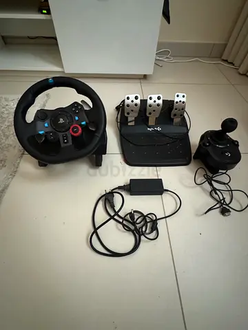 Logitech Racing Wheel with Pedals and Shifter - Good Working Condition