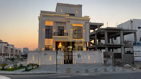 Classic Corner Villa for Sale in Al Helio 2 – Ajman | Prime Location | Rooftop
