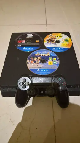 Sony PS4 Slim with Controller and 4 Games - Good Working Condition