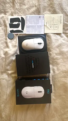 Logitech G Pro X Superlight Wireless Gaming Mouse - White (With Accessories)