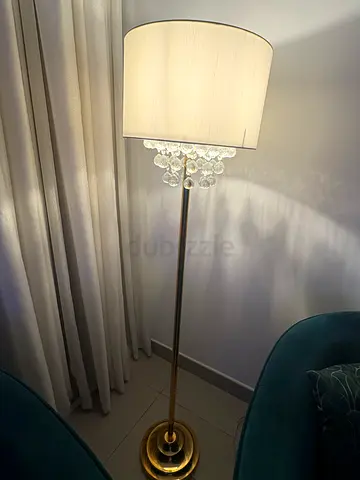 Brass Finish Floor Lamp (Working) - Tall Standing Lamp