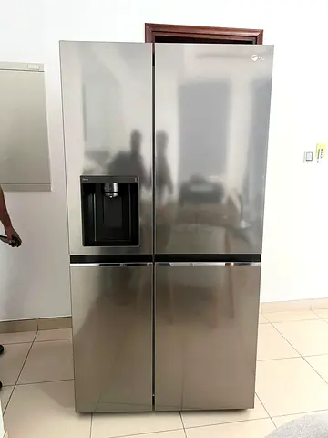 LG double door refrigerator with water dispenser or ice maker
