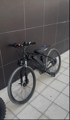 Used Black Electric Mountain Bike - Good Condition