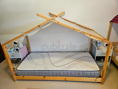 Kids bed 190 x 90cm with latex mattress top quality