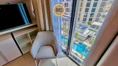 Attractive Studio With Directly Pool View |Fully Furnished +Gym Pool