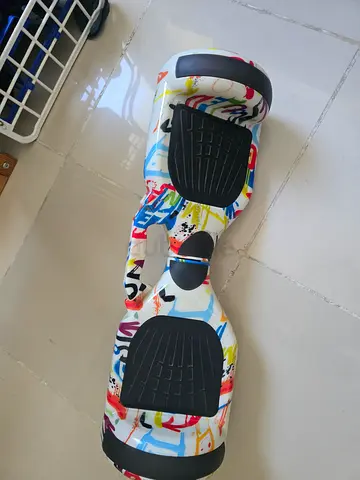 Used Two-Wheel Self-Balancing Hoverboard - Colorful Graffiti Design