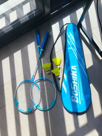 Boshika 658 Badminton Racket/Racquet Pair + Bag + Shuttlecock Trio