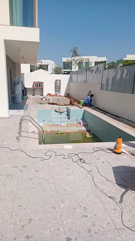 Small residential swimming pool - needs finishing/repair  Renovation work