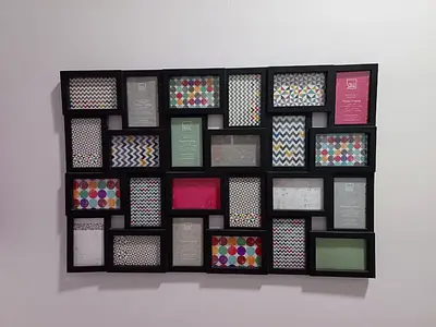 Large Black Multi-Photo Collage Wall Frame