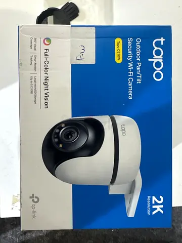 TP-Link Tapo C510W 2K Outdoor Pan/Tilt Security Wi‑Fi Camera (Boxed)