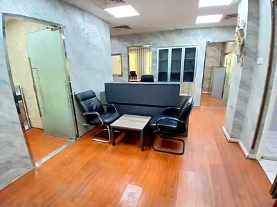 NO COMMISSION-CHILLER FREE-FURNISHED AND FITTED OFFICE FOR RENT-GOOD LOCATION