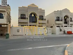 Luxury villa for sale in Al Helio, Ajman | 3,350 sq ft | Two floors | 5 master bedrooms | Modern des