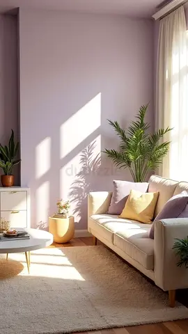 Comfortable cream colored 2 seater sofa