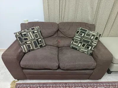 Comfortable Brown 2-Seater Sofa + CUSHIONS FREE (Selling Quick)