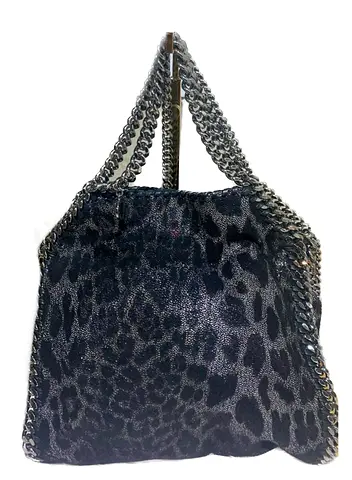 Stella McCartney Leopard Print Chain-Trim Tote Bag
