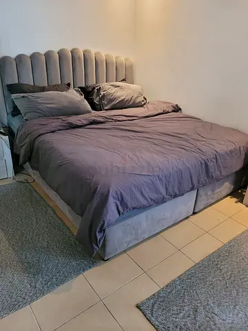 King size bed with two beside tables - good condition