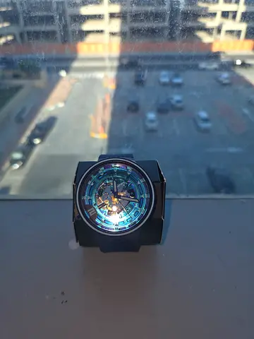 Swatch skeleton watch