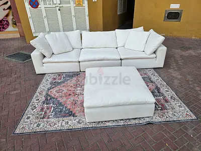 Marina home Modular feather 🪶 filled sofa with footstool