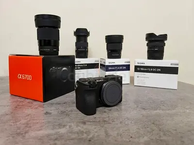 Sony A6700 with 4 lenses