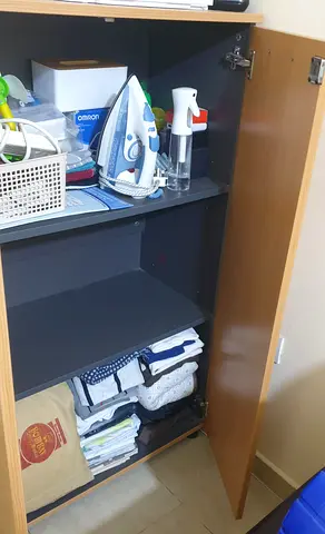 Wooden Storage Cabinet / Cupboard with Shelves - Good Condition