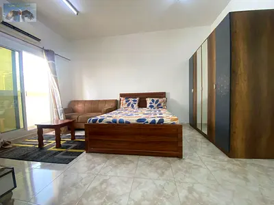 Fully furnished studio with balcony, sea view, separate kitchen, all bills & internet included.
