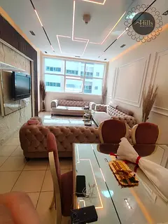 Stunning Panoramic Views! Fully Furnished 2BR in Ajman Towers 1, 22nd Floor. Super Deluxe 1,668 SqFt