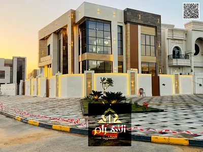 زاويه شارعين  بمساحه ارض 3550 قدم فيلا أحلامك للبيع في الحليو 2 - عجمان شامل رسوم التسجيل - تشطيب شخصي وخصم جيد للعميل الكاش