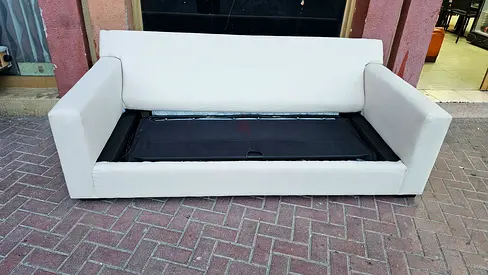 Cratebarrel axis sofa bed with mattress