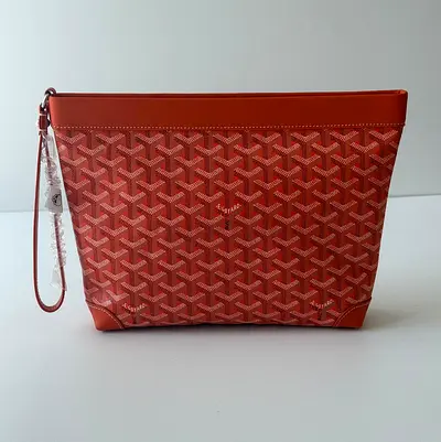 Goyard conti pouch in orange