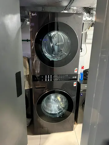 Lg brand Stacked Washer and Dryer Set – Good Working Condition