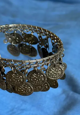 New metal Egyptian-style coin bracelet or anklet often used  in belly dancing خلخال معدني