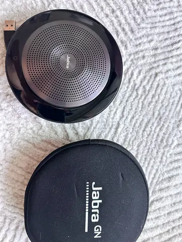 Jabra Speak 750 Portable Conference Speaker with Bluetooth and USB connect with Laptop