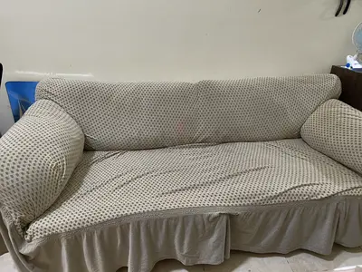 3-Seater Fabric Sofa with Slipcover